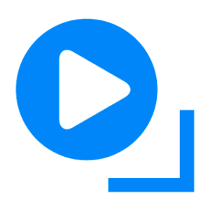 Muvifo blå logo videoproduktion og fotografering